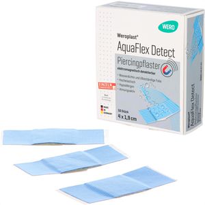 Pflaster Wero AquaFlex Detect Piercing, 50 Strips