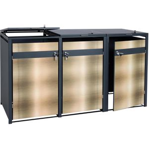 Mülltonnenbox Mendler HWC-J82, Metall