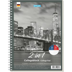 Produktbild für Collegeblock Stylex Duo 40032, A4