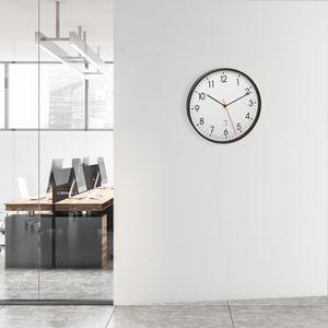 Produktbild für Wanduhr TFA 60.3537.01, Metall, analog, Funkuhr