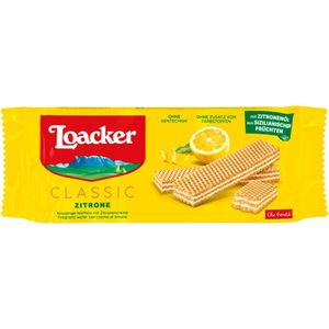 Produktbild für Waffeln Loacker Classic Zitrone, Waffelschnitte