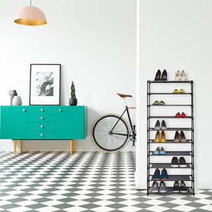 Produktbild für Schuhregal Relaxdays 1003157246, aus Metall