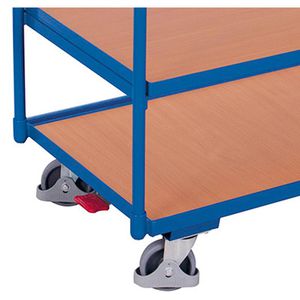 Produktbild für Tischwagen VARIOfit sw-800.661, aus Metall &amp; Holz
