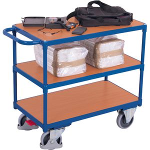 Produktbild für Tischwagen VARIOfit sw-600.512, aus Metall &amp; Holz