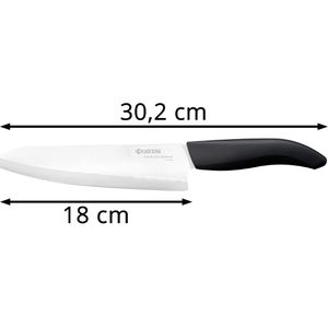 Produktbild für Kochmesser Kyocera Gen FK-180 WH-BK, mit Kunststoffgriff