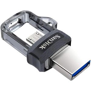SanDisk USB-Stick Ultra Dual Drive m3.0, 16 GB, bis 150 MB/s, USB 3.0, im Mini-Gehäuse