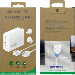 Produktbild für USB-Ladegerät 4smarts GaN Flex Pro, 200 Watt