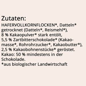 Produktbild für Haferbrei KoRo Porridge Schoko, BIO