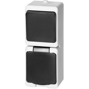 Produktbild für Steckdose Orno Aquatic Mini 2P+E , IP54, Aufputz