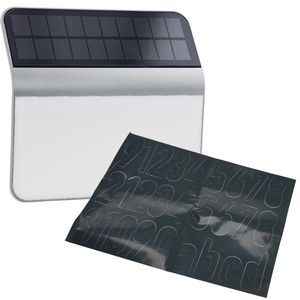 Produktbild für Hausnummernleuchte Steinel XSolar LH-N, silber, mit Solar