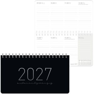 Produktbild für Tischkalender Häfft 11352-0 Black Edition, Wochenkalender quer