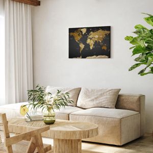 Produktbild für Wandbild Artgeist Weltkarte Modern