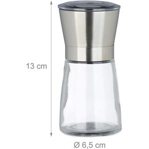 Produktbild für Gewürzmühle Relaxdays 10023278, Höhe 13 cm, 2 Stück