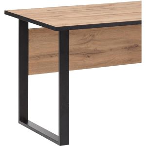 Produktbild für Schreibtisch Möbelpartner Serie 2000, eiche / schwarz