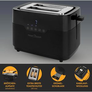 Produktbild für Toaster Proficook PC-TA 1244, 7 Röststufen &amp; Auftaufunktion