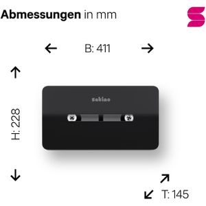 Produktbild für Toilettenpapierspender Satino Hyginity Centerfeed, 333415, CF2