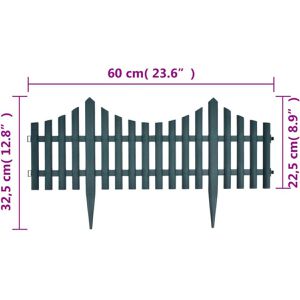 Produktbild für Rasenkante vidaXL 41228, grün, UV-beständig, flexibel