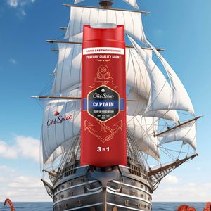 Produktbild für Duschgel Old-Spice Captain 3in1