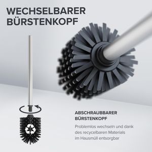 Produktbild für WC-Bürste ovimar Tranerodde, silber