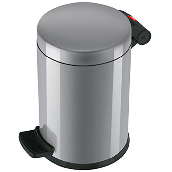 Hailo Mülleimer ProfiLine Solid S, silber, aus Metall, 4 Liter
