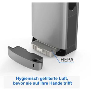 Produktbild für Händetrockner JSD JSD-Compact, 60144, Jet-Luftstrom, silber