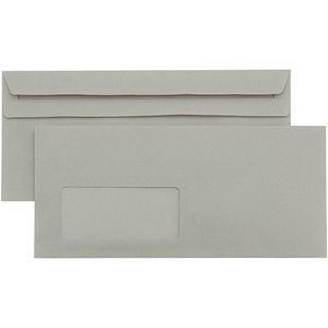 Briefumschläge kaenguruh Recycling grau, DIN lang