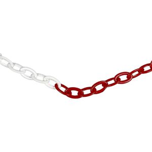 Produktbild für Absperrkette UvV Style Oval, Länge 25m &amp; 2 Karabinerhaken