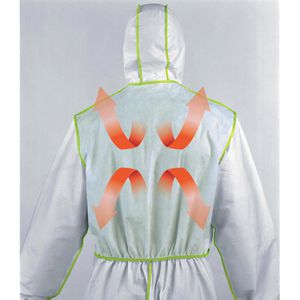 Produktbild für Schutzanzug Uvex comfort Overall, weiß-lime