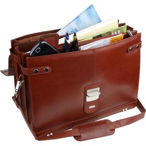 Produktbild für Aktentasche Alassio Mocca 47124 cognac, mit Laptopfach