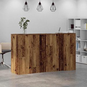 Produktbild für Empfangstheke vidaXL 3324212, altholz braun