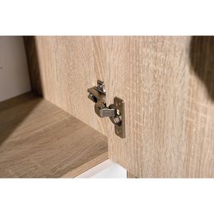 Produktbild für Kommode Inter-Link 19300340, sonoma eiche / weiß