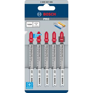 Produktbild für Stichsägeblätter Bosch PRO Plastics PVC clean T102H