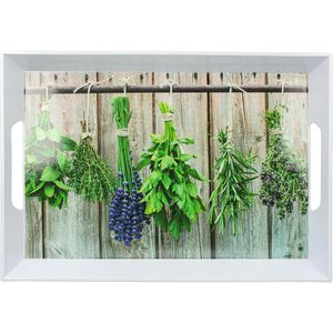 Serviertablett Zeller Kräuter 26635 eckig, 50x35cm