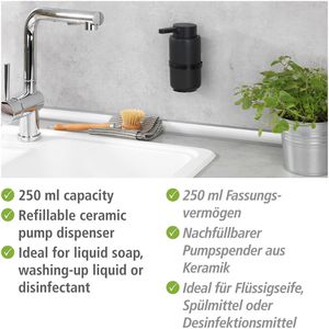 Produktbild für Seifenspender Wenko Woya Turbo-Loc, 54657100