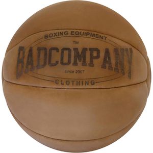 Produktbild für Medizinball Bad-Company Vintage Echtleder, 10 kg