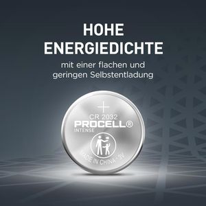Produktbild für Knopfzelle Procell Intense CR2032