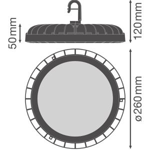 Produktbild für LED-Hallenstrahler LEDVANCE HB Compact Gen 2, 19.200 Lumen