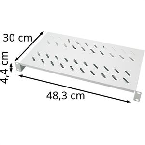 Produktbild für Netzwerkschrank-Fachboden LogiLink SF1C40G, 30 cm Einbautiefe