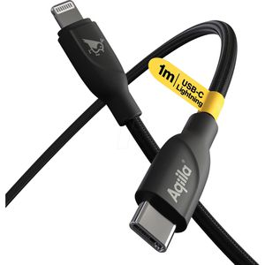 Produktbild für Ladekabel Aqiila Cablebird CB21, schwarz, 1m
