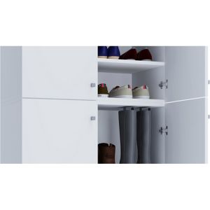 Produktbild für Schuhschrank VCM Lona XXL, weiß