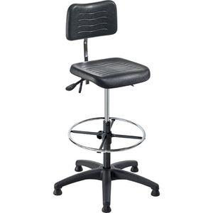 Produktbild für Arbeitsstuhl meychair W5-H-PU-FR5, schwarz