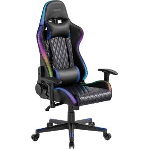Gaming-Stuhl LogiLink EO0076, mit RGB-Beleuchtung