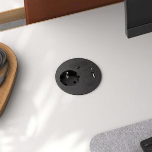 Produktbild für Einbausteckdose Bachmann Loop, mit 2 m Kabel