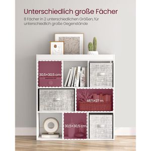 Produktbild für Bücherregal Vasagle LBC52WT, weiß