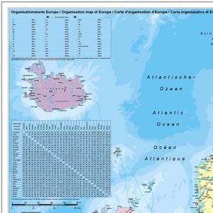 Produktbild für Europakarte Stiefel Organisationskarte, rahmenlos