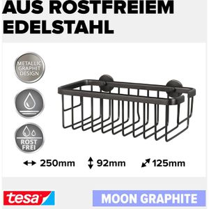 Produktbild für Duschablage Tesa Moon Graphite 40596, graphit