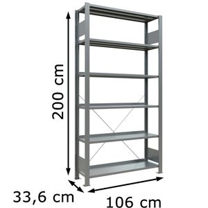 Produktbild für Aktenregal Schulte MULTIplus85, 17707, aus Metall