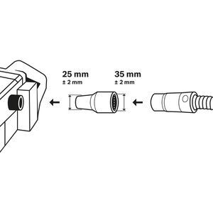 Produktbild für Absaugadapter Bosch 1600499005, Außen-Ø 38,5 mm