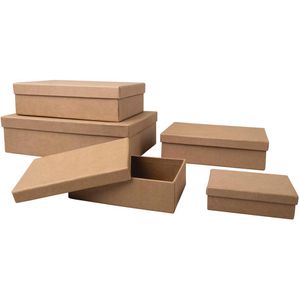 Produktbild für Geschenkbox Rayher 67384000 Pappmaché, braun