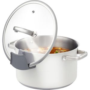 Produktbild für Topfdeckelhalter Tescoma Presto 420882, grau, aus Kunststoff